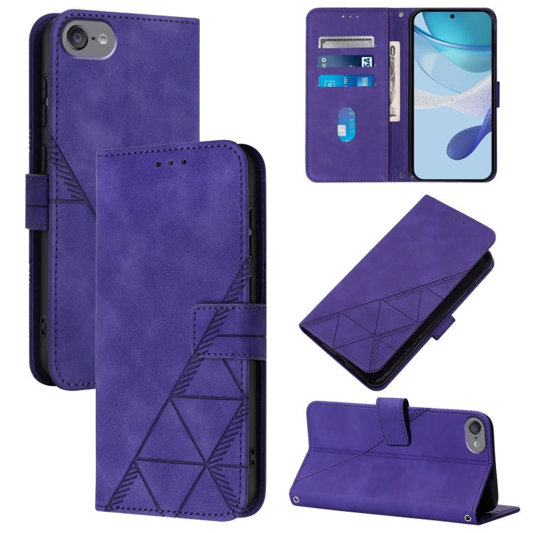 Estuche para teléfono de cuero con tapa en relieve 3D Crossbody, For iPhone 16, For iPhone 15 Pro Max, For iPhone 15 Pro, For iPhone 15 Plus, For iPhone 15, For iPod Touch 7 / 6 / 5