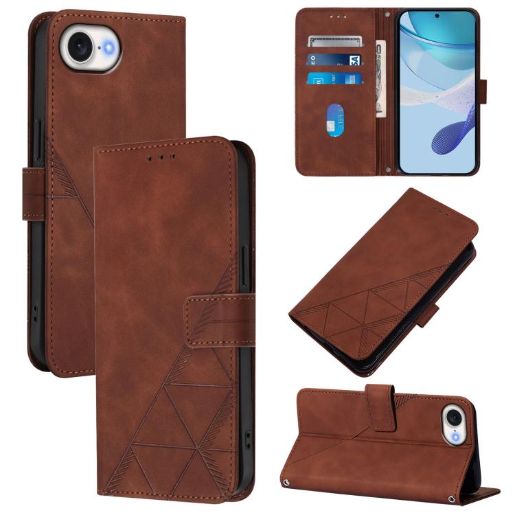 Estuche para teléfono de cuero con tapa en relieve 3D Crossbody, For iPhone 16e / 17e, For iPhone 17 Pro Max, For iPhone 17 Pro, For iPhone 17, For iPhone Air, For iPhone 16 Pro Max, For iPhone 16 Pro, For iPhone 16 Plus