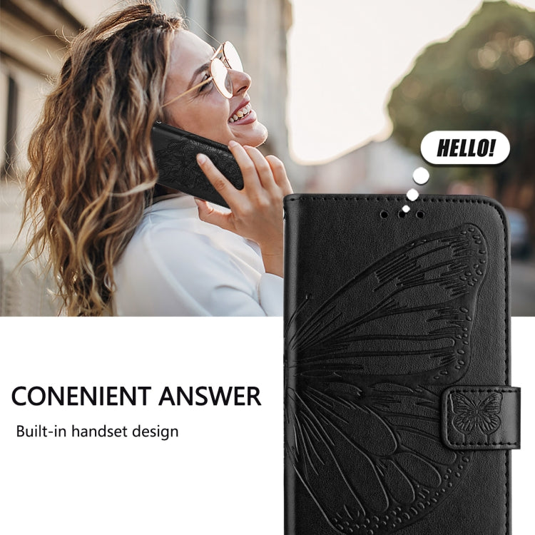 Estuche para teléfono de cuero con mariposa en relieve, For iPhone 17e / 16e, For iPhone 17 Pro Max, For iPhone 17 Pro, For iPhone 17, For iPhone Air, For iPhone 16 Pro Max