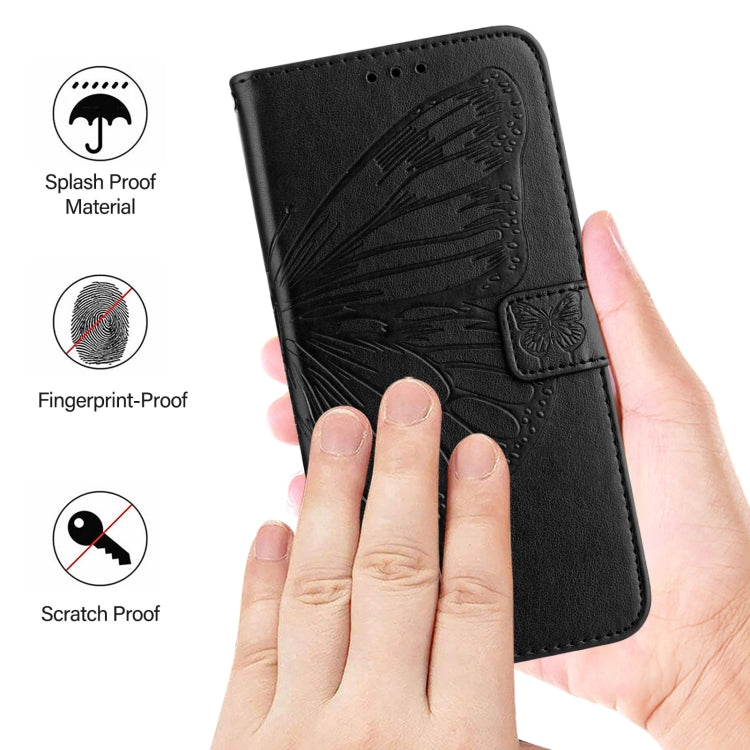 Estuche para teléfono de cuero con mariposa en relieve, For iPhone 16 Pro, For iPhone 16 Plus, For iPhone 16, For iPhone 15 Pro Max, For iPhone 15 Pro, For iPhone 15 Plus