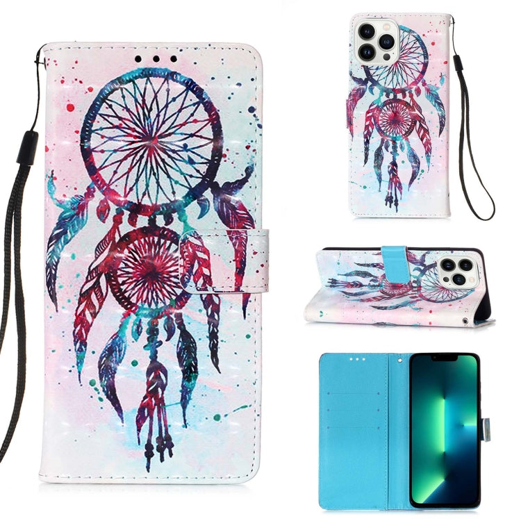 Caja de teléfono de cuero con tapa horizontal de pintura 3D, For iPhone 16 Pro, For iPhone 16 Plus, For iPhone 16, For iPhone 15 Pro Max, For iPhone 15 Pro, For iPhone 15 Plus