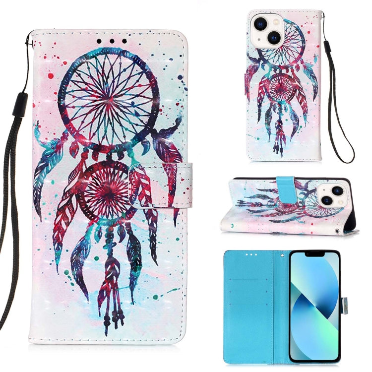 Caja de teléfono de cuero con tapa horizontal de pintura 3D, For iPhone 16 Pro, For iPhone 16 Plus, For iPhone 16, For iPhone 15 Pro Max, For iPhone 15 Pro, For iPhone 15 Plus