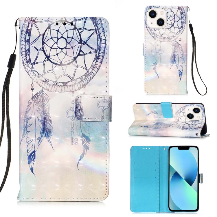 Caja de teléfono de cuero con tapa horizontal de pintura 3D, For iPhone 16 Pro, For iPhone 16 Plus, For iPhone 16, For iPhone 15 Pro Max, For iPhone 15 Pro, For iPhone 15 Plus