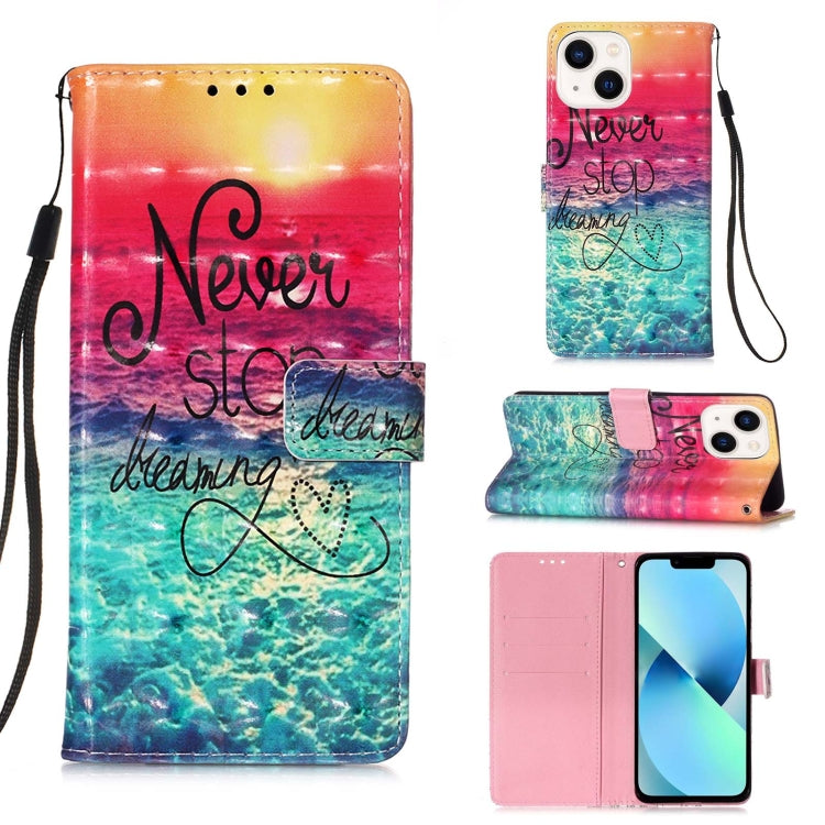 Caja de teléfono de cuero con tapa horizontal de pintura 3D, For iPhone 16 Pro, For iPhone 16 Plus, For iPhone 16, For iPhone 15 Pro Max, For iPhone 15 Pro, For iPhone 15 Plus