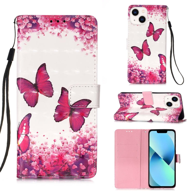 Caja de teléfono de cuero con tapa horizontal de pintura 3D, For iPhone 16 Pro, For iPhone 16 Plus, For iPhone 16, For iPhone 15 Pro Max, For iPhone 15 Pro, For iPhone 15 Plus