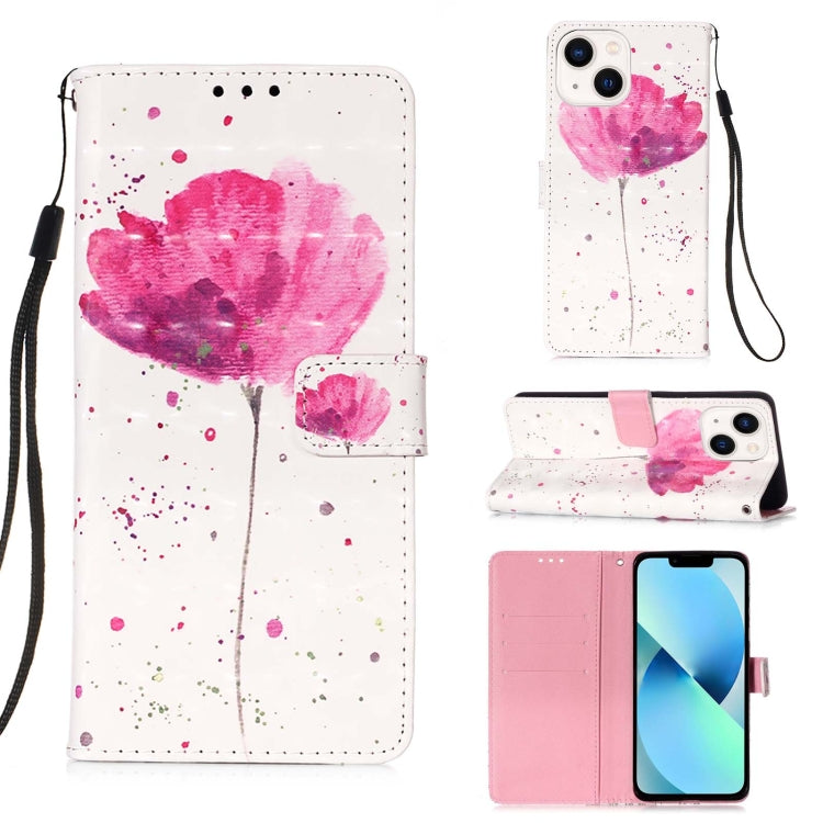 Caja de teléfono de cuero con tapa horizontal de pintura 3D, For iPhone 16 Pro, For iPhone 16 Plus, For iPhone 16, For iPhone 15 Pro Max, For iPhone 15 Pro, For iPhone 15 Plus
