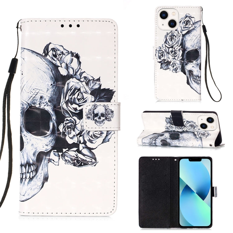Caja de teléfono de cuero con tapa horizontal de pintura 3D, For iPhone 16 Pro, For iPhone 16 Plus, For iPhone 16, For iPhone 15 Pro Max, For iPhone 15 Pro, For iPhone 15 Plus