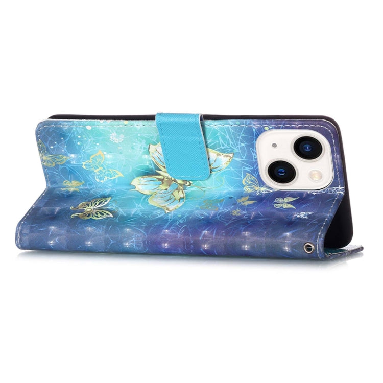 Caja de teléfono de cuero con tapa horizontal de pintura 3D, For iPhone 15, For iPod Touch 7 / 6 / 5