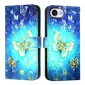 Caja de teléfono de cuero con tapa horizontal de pintura 3D, For iPhone 17e / 16e, For iPhone 17 Pro Max, For iPhone 17 Pro, For iPhone 17, For iPhone Air, For iPhone 16 Pro Max