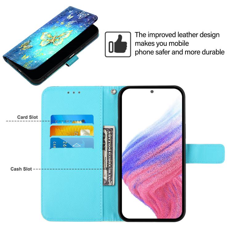 Caja de teléfono de cuero con tapa horizontal de pintura 3D, For iPhone 17e / 16e, For iPhone 17 Pro Max, For iPhone 17 Pro, For iPhone 17, For iPhone Air, For iPhone 16 Pro Max