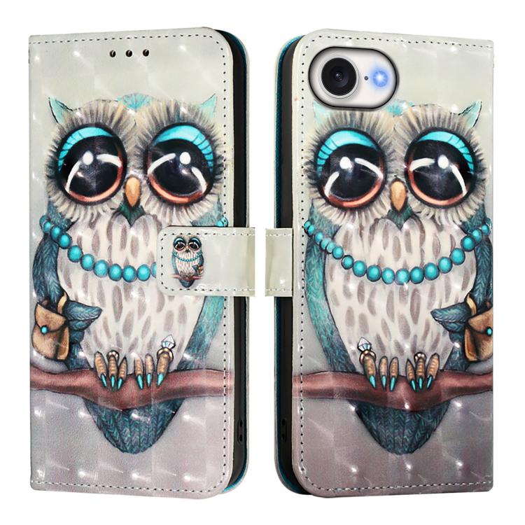 Caja de teléfono de cuero con tapa horizontal de pintura 3D, For iPhone 18 Pro / 17 Pro, For iPhone 18 Pro Max / 17 Pro Max, For iPhone 17e / 16e, For iPhone 17, For iPhone Air, For iPhone 16 Pro Max