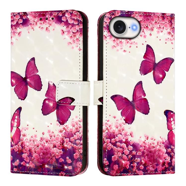 Caja de teléfono de cuero con tapa horizontal de pintura 3D, For iPhone 18 Pro / 17 Pro, For iPhone 18 Pro Max / 17 Pro Max, For iPhone 17e / 16e, For iPhone 17, For iPhone Air, For iPhone 16 Pro Max