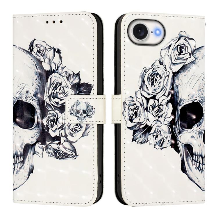 Caja de teléfono de cuero con tapa horizontal de pintura 3D, For iPhone 18 Pro / 17 Pro, For iPhone 18 Pro Max / 17 Pro Max, For iPhone 17e / 16e, For iPhone 17, For iPhone Air, For iPhone 16 Pro Max