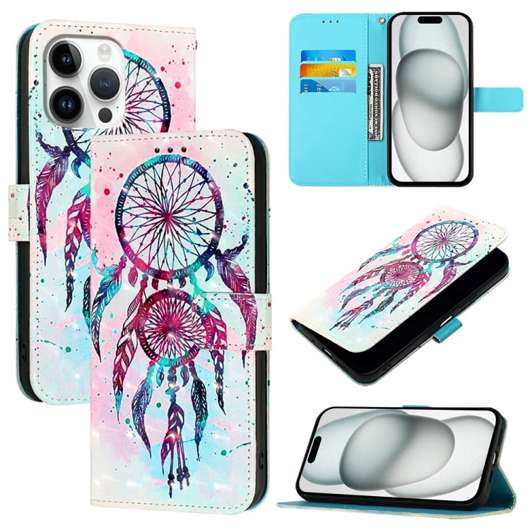 Caja de teléfono de cuero con tapa horizontal de pintura 3D, For iPhone 18 Pro / 17 Pro, For iPhone 18 Pro Max / 17 Pro Max, For iPhone 17e / 16e, For iPhone 17, For iPhone Air, For iPhone 16 Pro Max