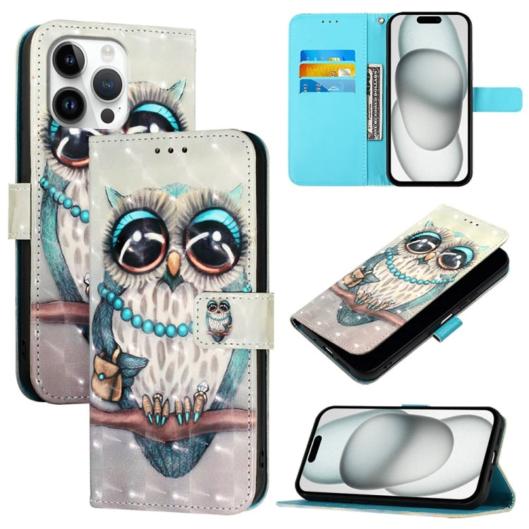 Caja de teléfono de cuero con tapa horizontal de pintura 3D, For iPhone 18 Pro / 17 Pro, For iPhone 18 Pro Max / 17 Pro Max, For iPhone 17e / 16e, For iPhone 17, For iPhone Air, For iPhone 16 Pro Max