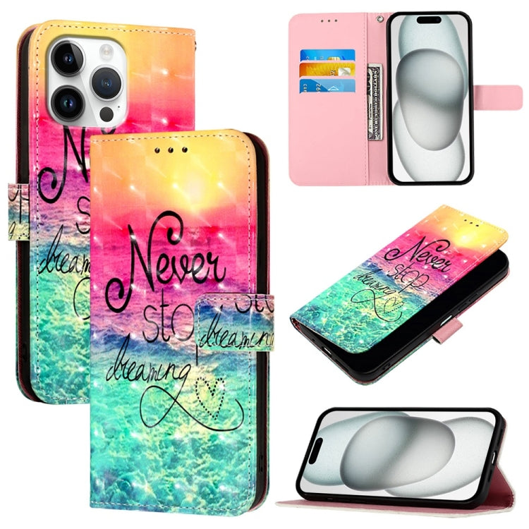 Caja de teléfono de cuero con tapa horizontal de pintura 3D, For iPhone 18 Pro / 17 Pro, For iPhone 18 Pro Max / 17 Pro Max, For iPhone 17e / 16e, For iPhone 17, For iPhone Air, For iPhone 16 Pro Max