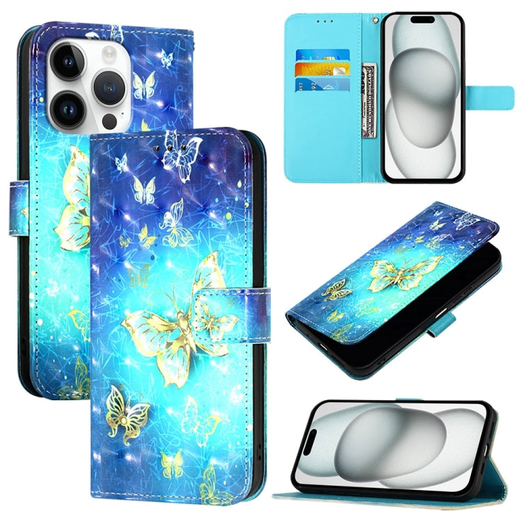 Caja de teléfono de cuero con tapa horizontal de pintura 3D, For iPhone 16 Pro, For iPhone 16 Plus, For iPhone 16, For iPhone 15 Pro Max, For iPhone 15 Pro, For iPhone 15 Plus
