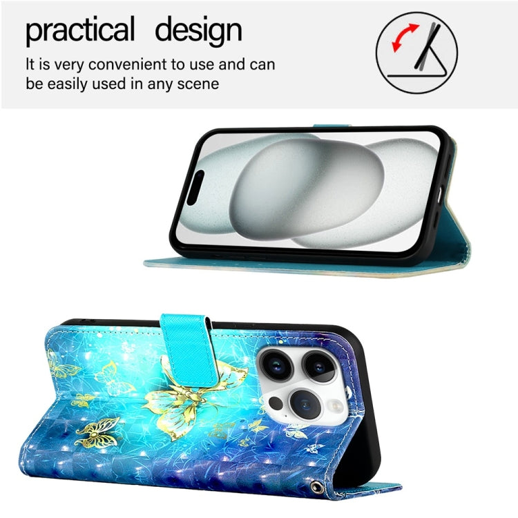 Caja de teléfono de cuero con tapa horizontal de pintura 3D, For iPhone 16 Pro, For iPhone 16 Plus, For iPhone 16, For iPhone 15 Pro Max, For iPhone 15 Pro, For iPhone 15 Plus