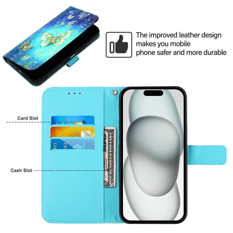 Caja de teléfono de cuero con tapa horizontal de pintura 3D, For iPhone 16 Pro, For iPhone 16 Plus, For iPhone 16, For iPhone 15 Pro Max, For iPhone 15 Pro, For iPhone 15 Plus