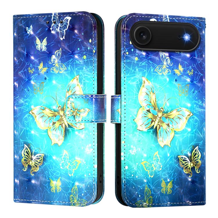 Caja de teléfono de cuero con tapa horizontal de pintura 3D, For iPhone 18 Pro / 17 Pro, For iPhone 18 Pro Max / 17 Pro Max, For iPhone 17e / 16e, For iPhone 17, For iPhone Air, For iPhone 16 Pro Max