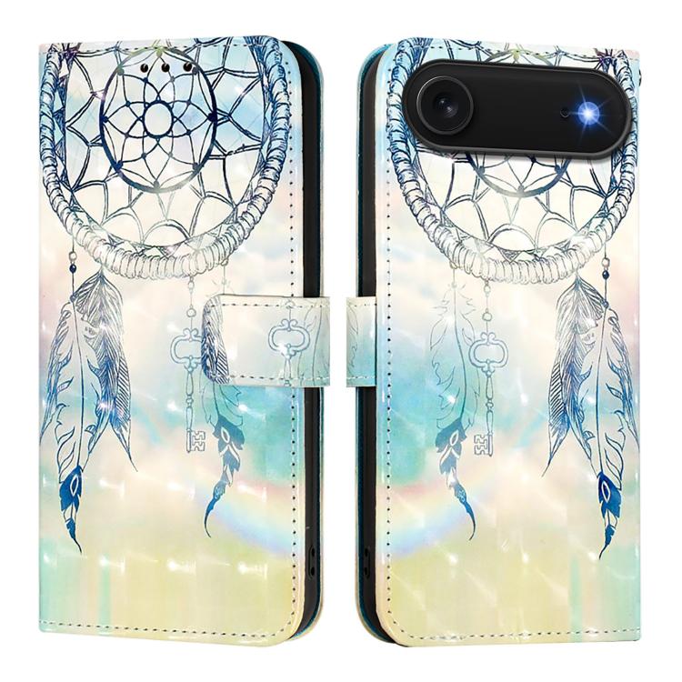 Caja de teléfono de cuero con tapa horizontal de pintura 3D, For iPhone 18 Pro / 17 Pro, For iPhone 18 Pro Max / 17 Pro Max, For iPhone 17e / 16e, For iPhone 17, For iPhone Air, For iPhone 16 Pro Max