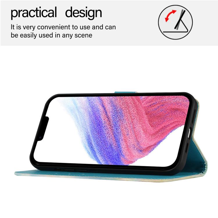 Caja de teléfono de cuero con tapa horizontal de pintura 3D, For iPhone 18 Pro / 17 Pro, For iPhone 18 Pro Max / 17 Pro Max, For iPhone 17e / 16e, For iPhone 17, For iPhone Air, For iPhone 16 Pro Max