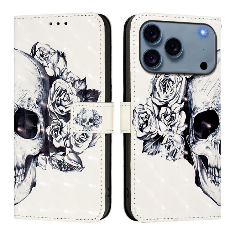 Caja de teléfono de cuero con tapa horizontal de pintura 3D, For iPhone 18 Pro / 17 Pro, For iPhone 18 Pro Max / 17 Pro Max, For iPhone 17e / 16e, For iPhone 17, For iPhone Air, For iPhone 16 Pro Max