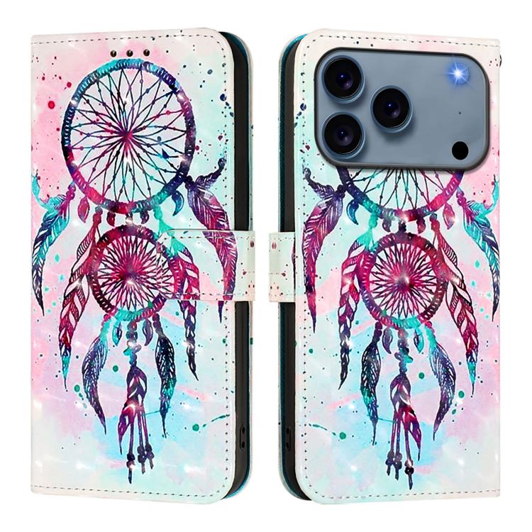 Caja de teléfono de cuero con tapa horizontal de pintura 3D, For iPhone 18 Pro / 17 Pro, For iPhone 18 Pro Max / 17 Pro Max, For iPhone 17e / 16e, For iPhone 17, For iPhone Air, For iPhone 16 Pro Max