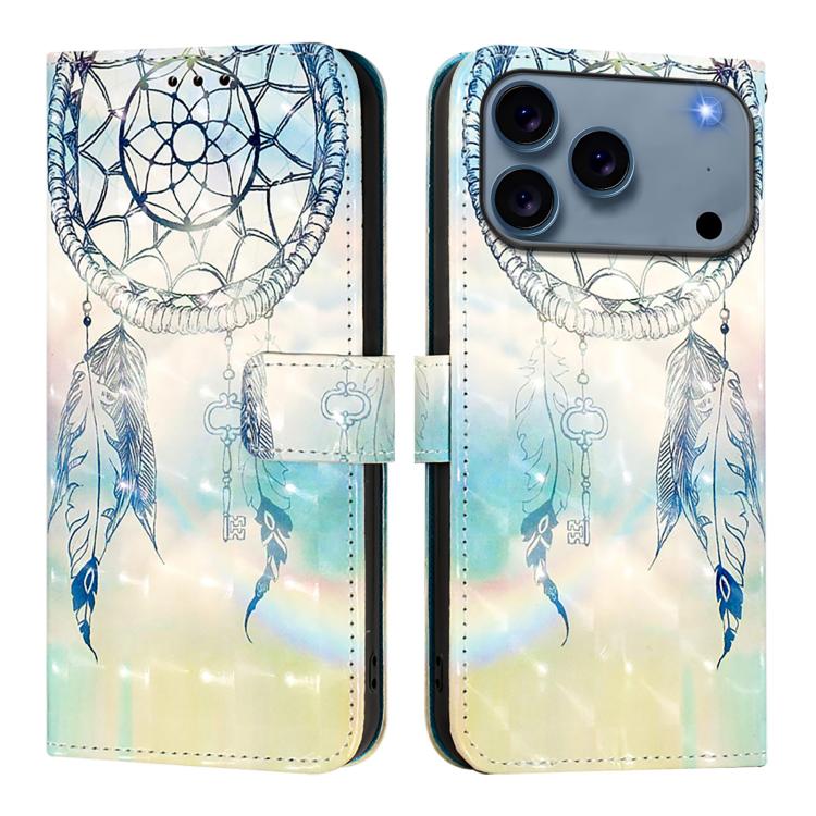 Caja de teléfono de cuero con tapa horizontal de pintura 3D, For iPhone 18 Pro / 17 Pro, For iPhone 18 Pro Max / 17 Pro Max, For iPhone 17e / 16e, For iPhone 17, For iPhone Air, For iPhone 16 Pro Max
