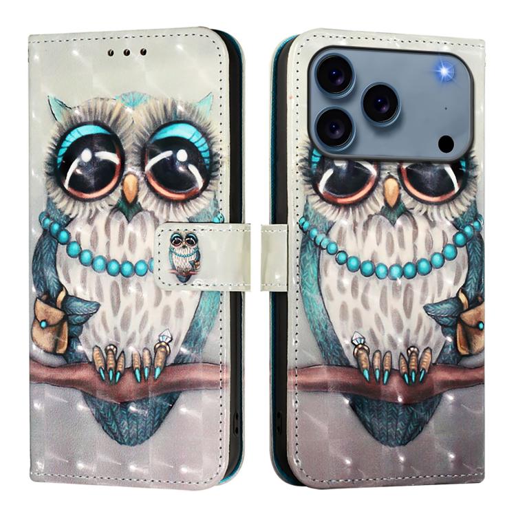 Caja de teléfono de cuero con tapa horizontal de pintura 3D, For iPhone 18 Pro / 17 Pro, For iPhone 18 Pro Max / 17 Pro Max, For iPhone 17e / 16e, For iPhone 17, For iPhone Air, For iPhone 16 Pro Max