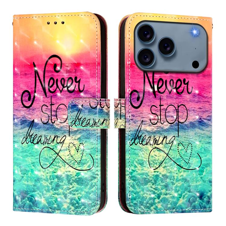 Caja de teléfono de cuero con tapa horizontal de pintura 3D, For iPhone 18 Pro / 17 Pro, For iPhone 18 Pro Max / 17 Pro Max, For iPhone 17e / 16e, For iPhone 17, For iPhone Air, For iPhone 16 Pro Max