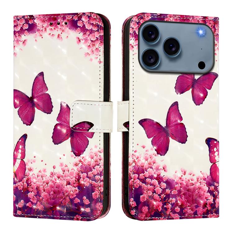 Caja de teléfono de cuero con tapa horizontal de pintura 3D, For iPhone 18 Pro / 17 Pro, For iPhone 18 Pro Max / 17 Pro Max, For iPhone 17e / 16e, For iPhone 17, For iPhone Air, For iPhone 16 Pro Max