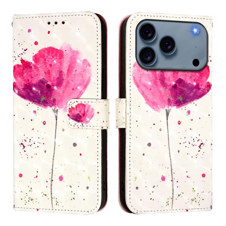 Caja de teléfono de cuero con tapa horizontal de pintura 3D, For iPhone 18 Pro / 17 Pro, For iPhone 18 Pro Max / 17 Pro Max, For iPhone 17e / 16e, For iPhone 17, For iPhone Air, For iPhone 16 Pro Max