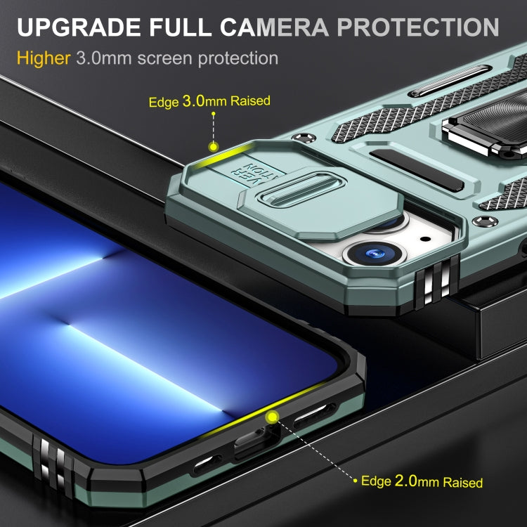 Armor PC + TPU Funda protectora para teléfono con cámara, For iPhone 15