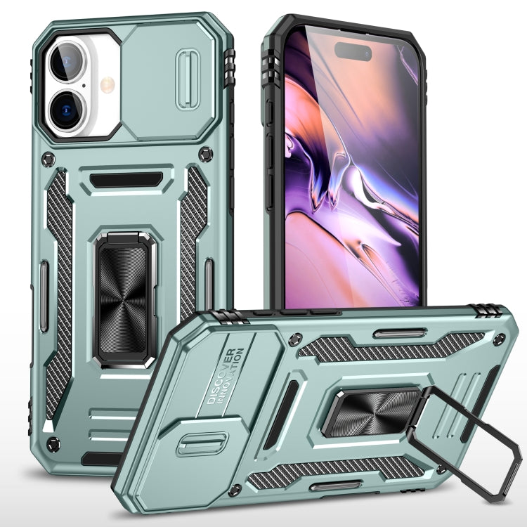 Armor PC + TPU Funda protectora para teléfono con cámara, For iPhone 16 Pro, For iPhone 16 Plus, For iPhone 16, For iPhone 15 Pro Max, For iPhone 15 Pro, For iPhone 15 Plus