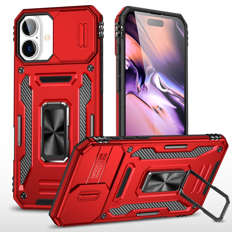 Armor PC + TPU Funda protectora para teléfono con cámara, For iPhone 16 Pro, For iPhone 16 Plus, For iPhone 16, For iPhone 15 Pro Max, For iPhone 15 Pro, For iPhone 15 Plus
