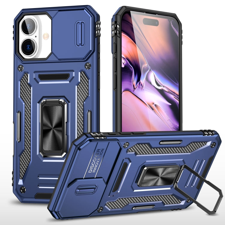 Armor PC + TPU Funda protectora para teléfono con cámara, For iPhone 16 Pro, For iPhone 16 Plus, For iPhone 16, For iPhone 15 Pro Max, For iPhone 15 Pro, For iPhone 15 Plus