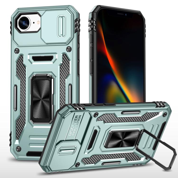 Armor PC + TPU Funda protectora para teléfono con cámara, For iPhone 18 Pro / 17 Pro, For iPhone 18 Pro Max / 17 Pro Max, For iPhone 17e / 16e, For iPhone 17, For iPhone Air, For iPhone 16 Pro Max