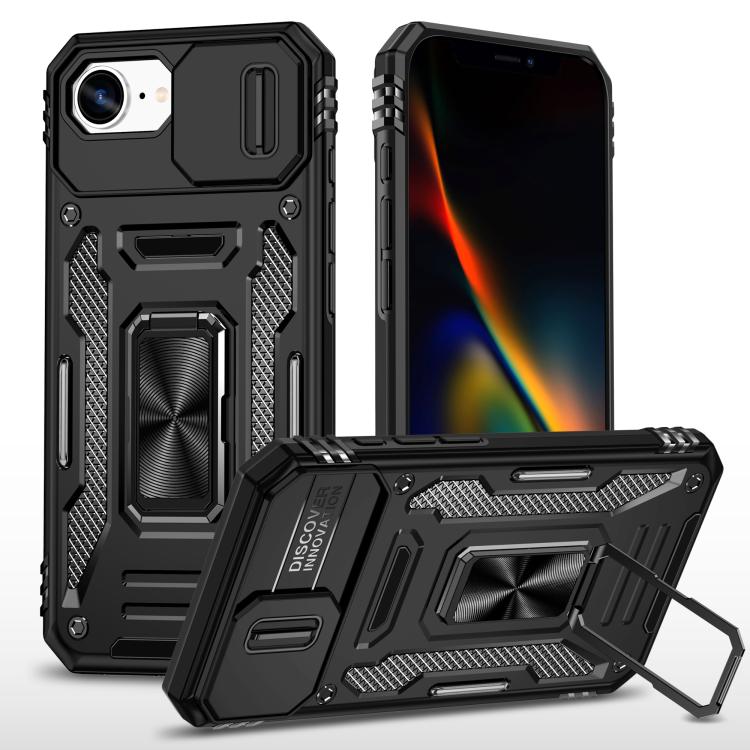 Armor PC + TPU Funda protectora para teléfono con cámara, For iPhone 18 Pro / 17 Pro, For iPhone 18 Pro Max / 17 Pro Max, For iPhone 17e / 16e, For iPhone 17, For iPhone Air, For iPhone 16 Pro Max