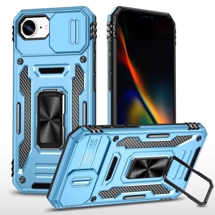 Armor PC + TPU Funda protectora para teléfono con cámara, For iPhone 18 Pro / 17 Pro, For iPhone 18 Pro Max / 17 Pro Max, For iPhone 17e / 16e, For iPhone 17, For iPhone Air, For iPhone 16 Pro Max