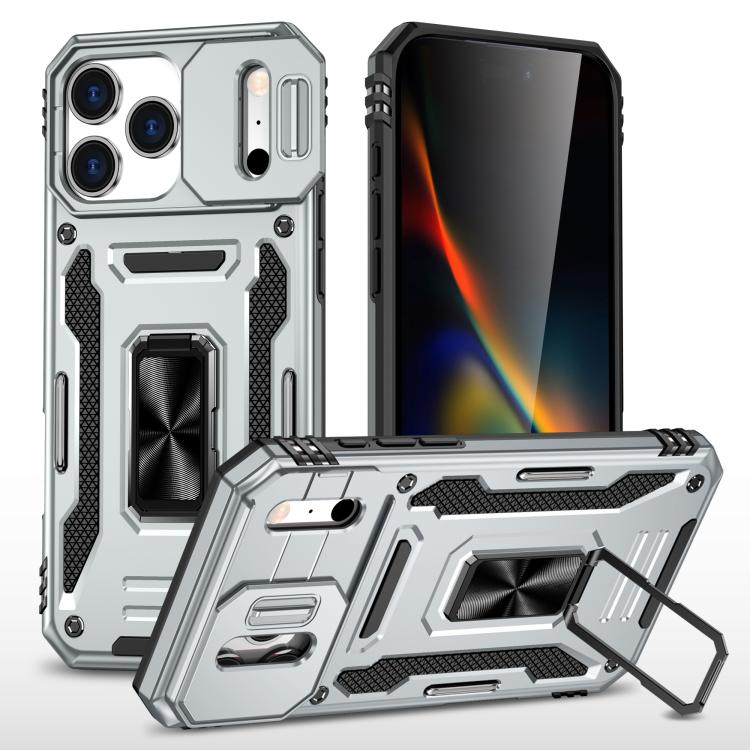 Armor PC + TPU Funda protectora para teléfono con cámara, For iPhone 18 Pro / 17 Pro, For iPhone 18 Pro Max / 17 Pro Max, For iPhone 17e / 16e, For iPhone 17, For iPhone Air, For iPhone 16 Pro Max