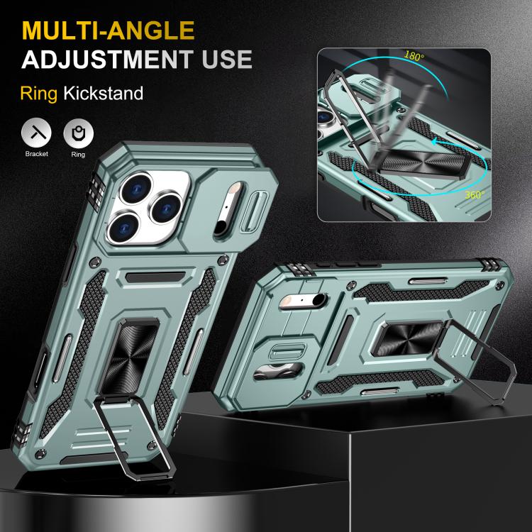 Armor PC + TPU Funda protectora para teléfono con cámara, For iPhone 18 Pro / 17 Pro, For iPhone 18 Pro Max / 17 Pro Max, For iPhone 17e / 16e, For iPhone 17, For iPhone Air, For iPhone 16 Pro Max