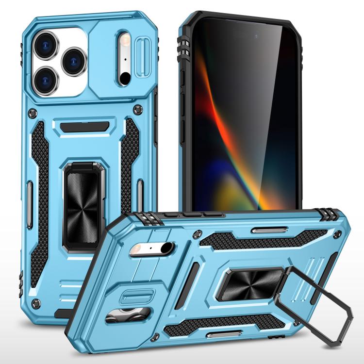 Armor PC + TPU Funda protectora para teléfono con cámara, For iPhone 18 Pro / 17 Pro, For iPhone 18 Pro Max / 17 Pro Max, For iPhone 17e / 16e, For iPhone 17, For iPhone Air, For iPhone 16 Pro Max