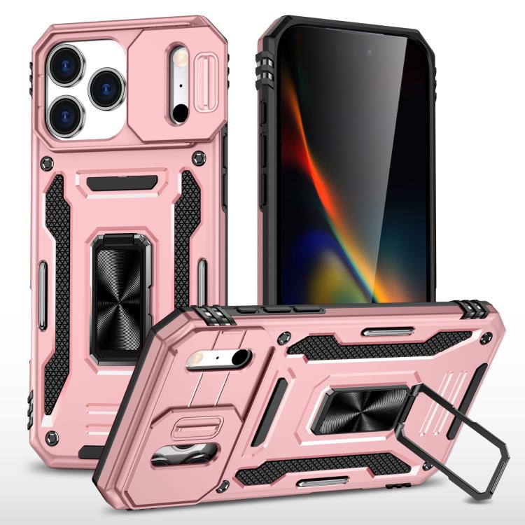 Armor PC + TPU Funda protectora para teléfono con cámara, For iPhone 18 Pro / 17 Pro, For iPhone 18 Pro Max / 17 Pro Max, For iPhone 17e / 16e, For iPhone 17, For iPhone Air, For iPhone 16 Pro Max