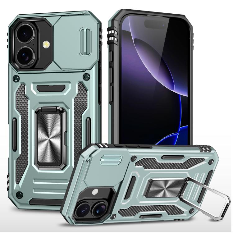 Armor PC + TPU Funda protectora para teléfono con cámara, For iPhone 18 Pro / 17 Pro, For iPhone 18 Pro Max / 17 Pro Max, For iPhone 17e / 16e, For iPhone 17, For iPhone Air, For iPhone 16 Pro Max