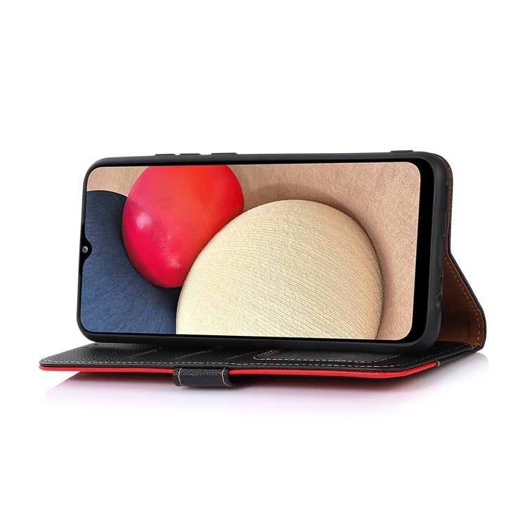 KHAZNEH Estuche para teléfono RFID de cuero con textura de litchi, For iPhone 15, For iPhone 14 Plus, For iPhone 14, For iPhone 14 Pro, For iPhone 14 Pro Max