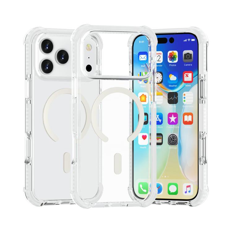 Estuche para teléfono a prueba de golpes de acrílico magnético Magsafe, For iPhone 18 Pro / 17 Pro, For iPhone 18 Pro Max / 17 Pro Max, For iPhone 17e / 16e, For iPhone 17, For iPhone Air