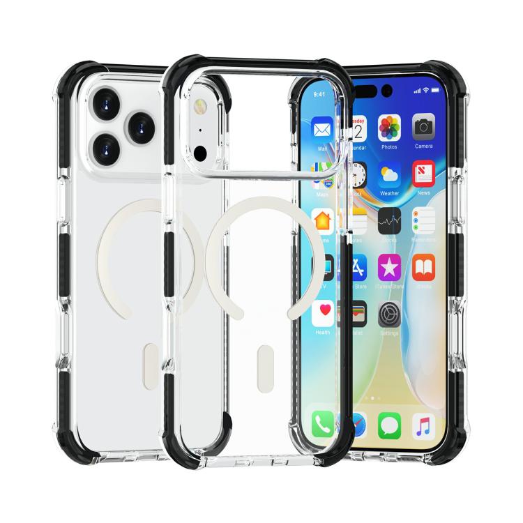 Estuche para teléfono a prueba de golpes de acrílico magnético Magsafe, For iPhone 18 Pro / 17 Pro, For iPhone 18 Pro Max / 17 Pro Max, For iPhone 17e / 16e, For iPhone 17, For iPhone Air