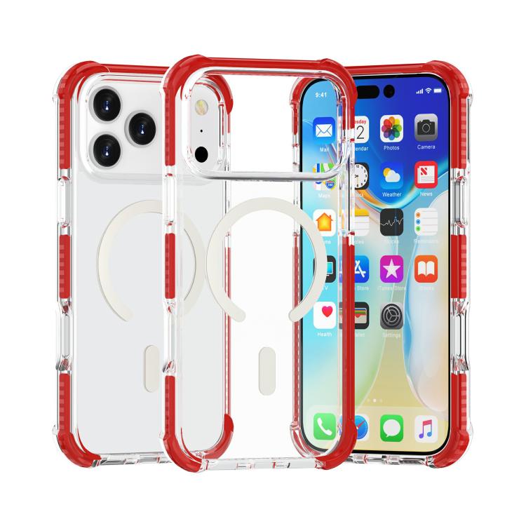 Estuche para teléfono a prueba de golpes de acrílico magnético Magsafe, For iPhone 18 Pro / 17 Pro, For iPhone 18 Pro Max / 17 Pro Max, For iPhone 17e / 16e, For iPhone 17, For iPhone Air
