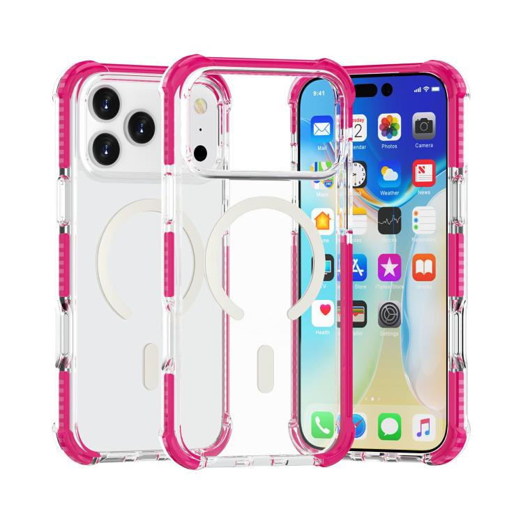 Estuche para teléfono a prueba de golpes de acrílico magnético Magsafe, For iPhone 18 Pro / 17 Pro, For iPhone 18 Pro Max / 17 Pro Max, For iPhone 17e / 16e, For iPhone 17, For iPhone Air